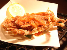ソフトシェルの丸ごとから揚げ